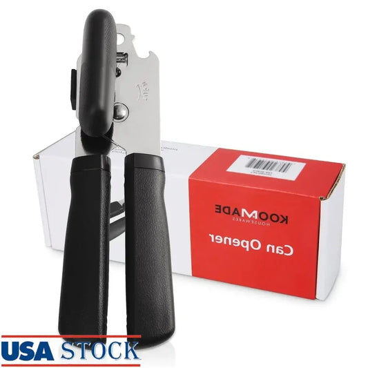 Integrated Manual Can Opener with Built-in Bottle Opener Ergonomic Grip Smooth Cutting Safe Design Multifunctional Kitchen Tool from PriceLows™