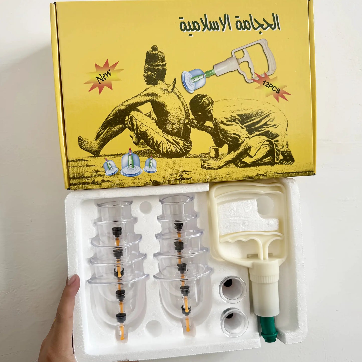 Cupping Set | 22 Pieces | Hand Pump Included | Manual Therapy Kit