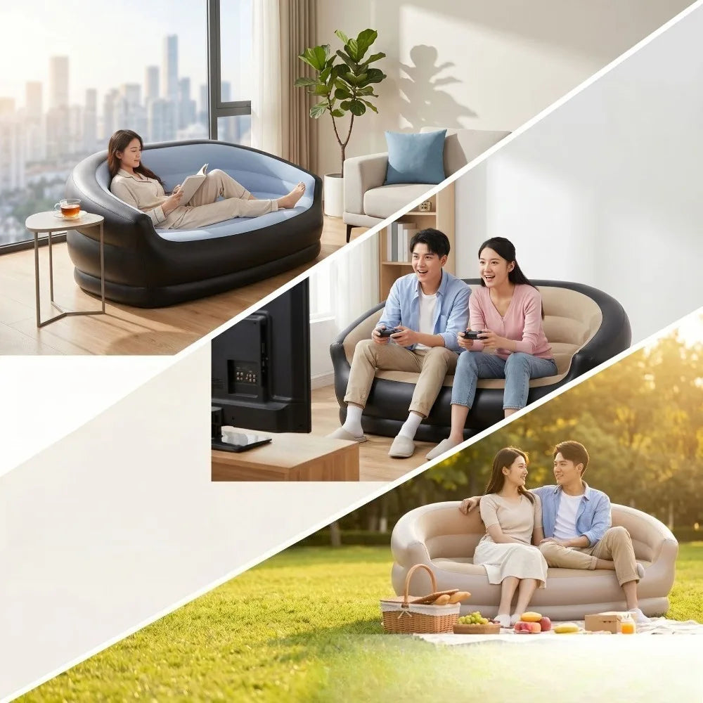 Inflatable Sofa | Double Size | Foldable Outdoor | Two Person
