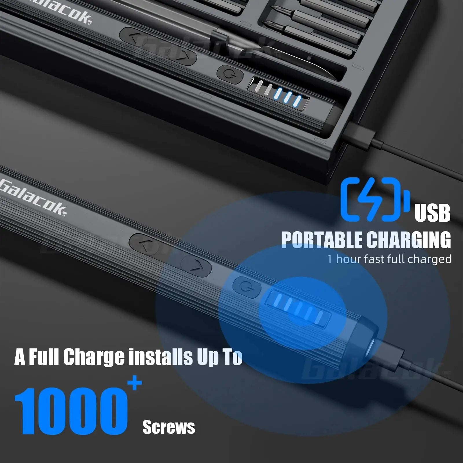 68 in 1 Mini Electric Precision Screwdriver Set – Cordless Repair Tool Kit with Magnetic S2 Steel Bits, 200RPM Motor, LED Light, from PriceLows™