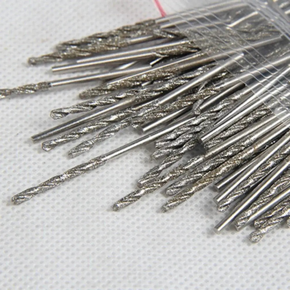 10Pcs 1mm 2mm 3mm 4mm Diamond Coated HSS Tipped Solid Bits Drill Twist Drills Bit Hole Saw for Jade Processing Tools from PriceLows™