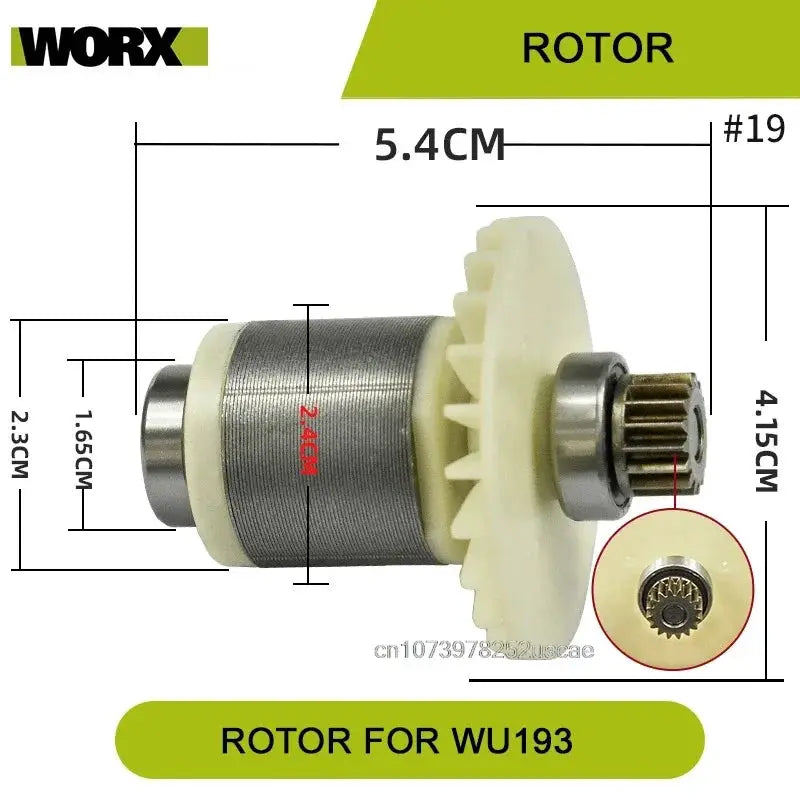 Orginal new Switch Driver motor reducer casing toothed wheel shell chuck parts for WORX WU193 Electric screwdriver from PriceLows™