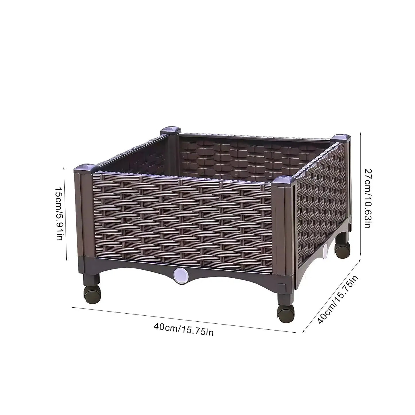 Elevated Garden Box with Drainage Plug Standing Planter Beds for Vegetables Flower from PriceLows™