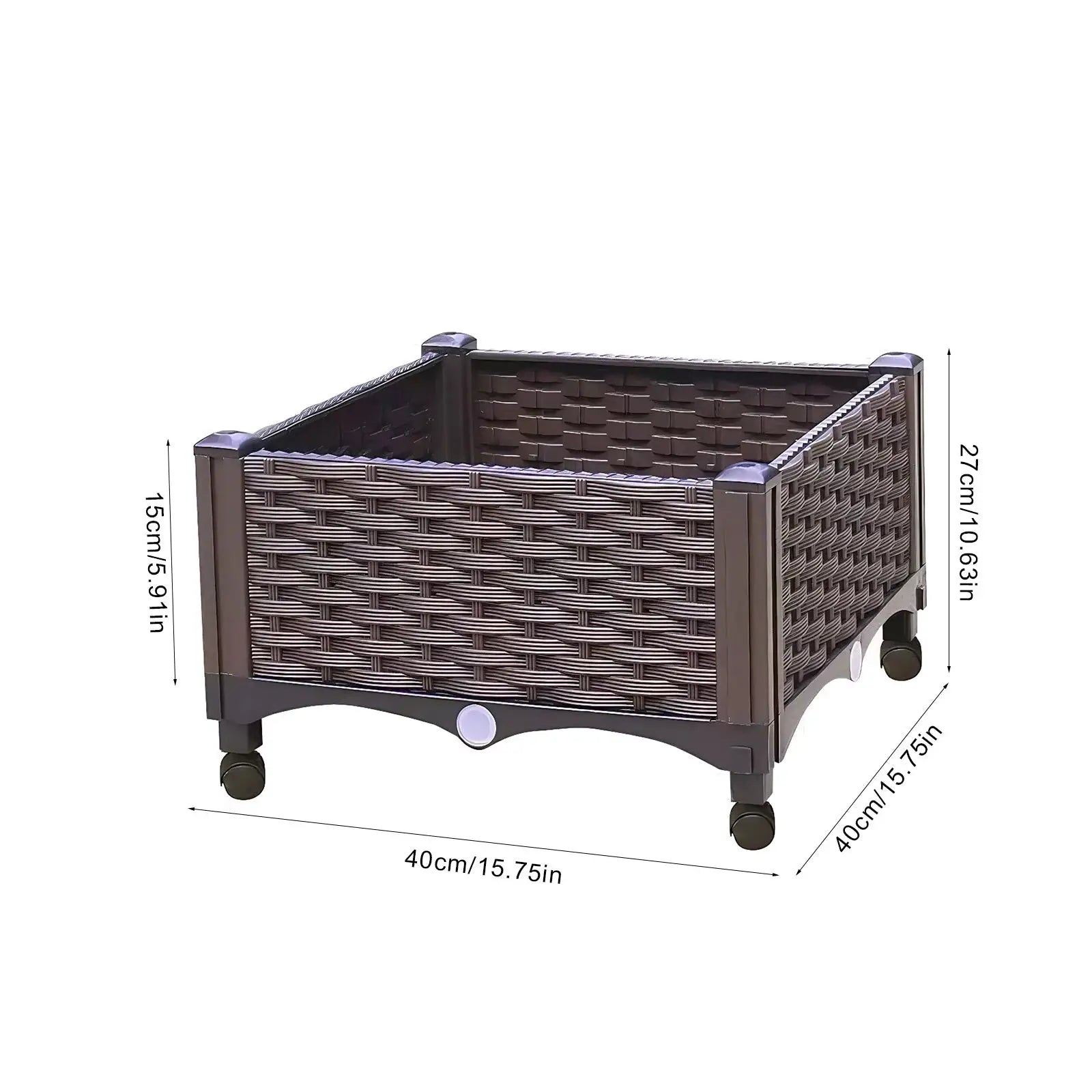 Elevated Garden Box with Drainage Plug Standing Planter Beds for Vegetables Flower from PriceLows™