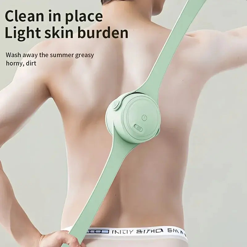 Hot Selling USB Electric Long Handle Silicone Bath Brush Electric Rotating Body Shower Cleaner Brush for Body with 4 Brush Heads from PriceLows™