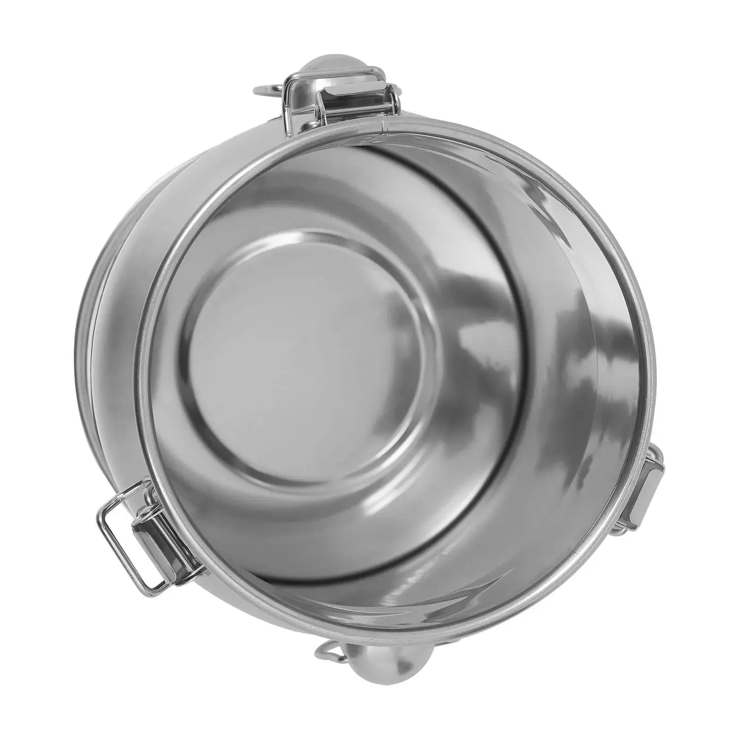 Durable 5L Stainless Steel Sealed Storage Bucket Versatile for Wet & Dry Items Corrosion-Resistant with Tight Locking Lid from PriceLows™