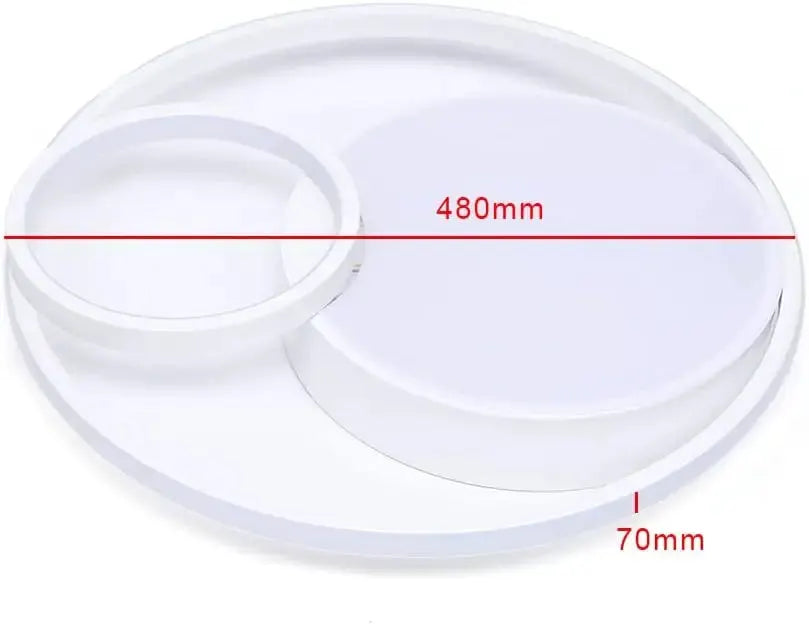 3-Rings LED Flush Mount Ceiling Light 3-Color Dimming Round Chandelier Modern 55W Dimmable Lamp Living Room Kitchen Lights from PriceLows™