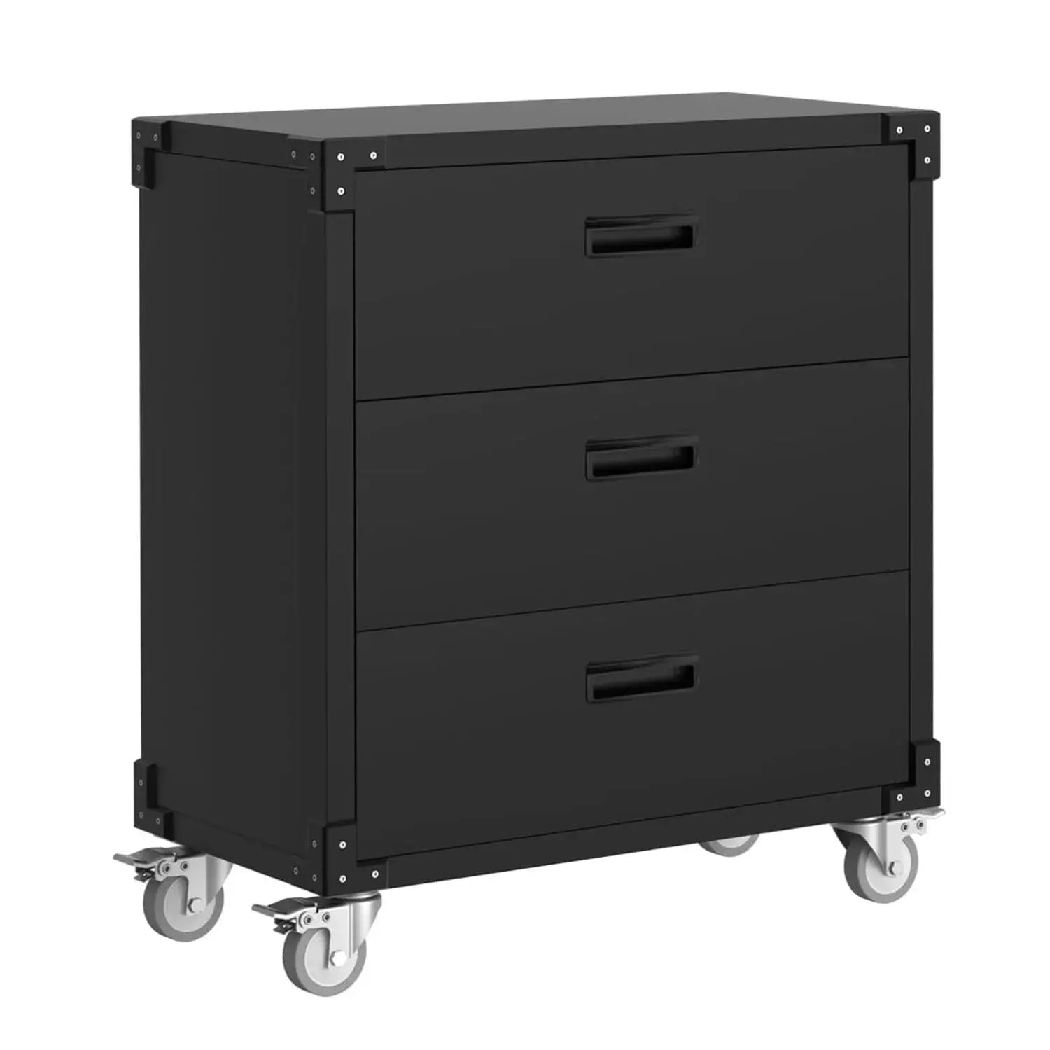 3 Drawer Rolling Tool Cabinet Industrial Heavy Duty Metal Storage Cart With Ball Bearing Slides For Garage Workshop Warehouse from PriceLows™