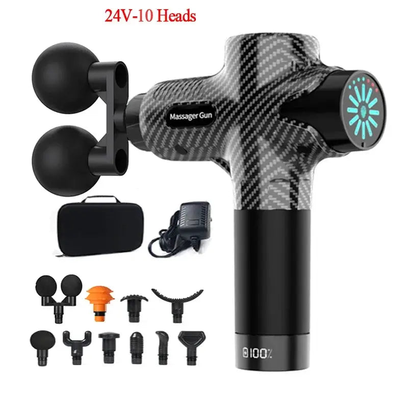 Massage Gun | 24V Power | 12 Speed Levels | Hot Cold Compress