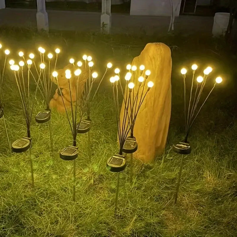 Solar LED Light Outdoor Waterproof Garden Sunlight Powered Landscape Lights Firefly Garden Lights Lawn Garden Decor Solar Light from PriceLows™
