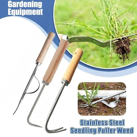 Stainless Steel Gardening Weeder | Manual Root Puller | Portable Hand Tool