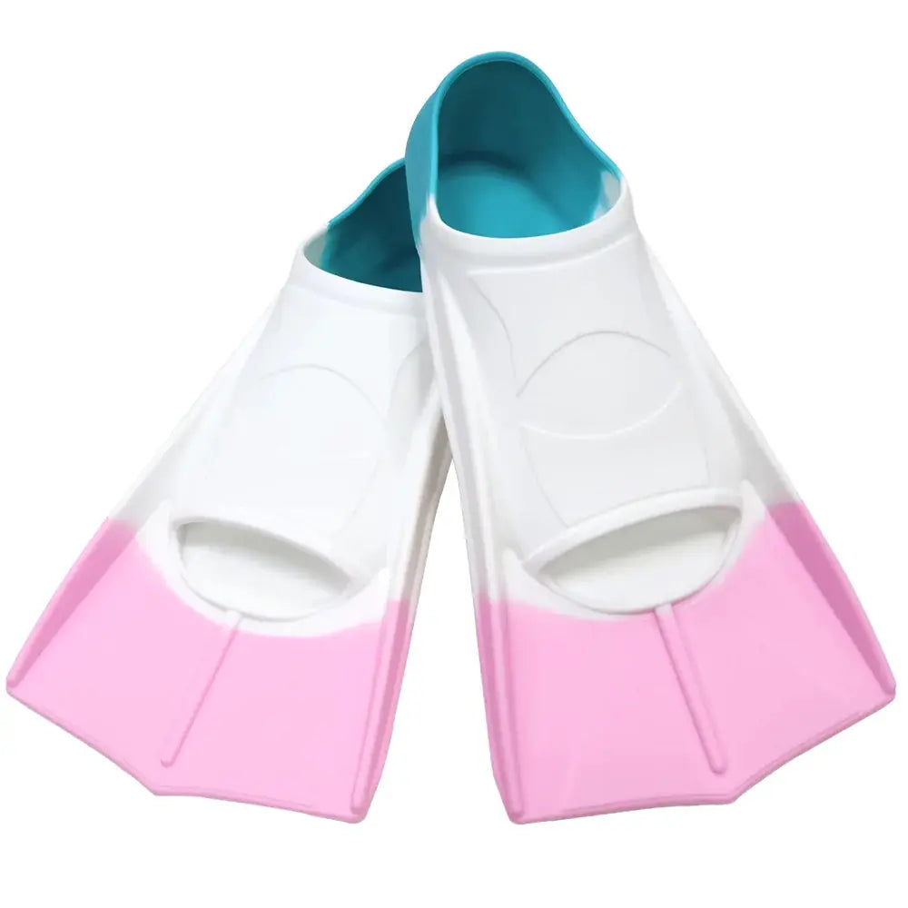Silicone Fins Swim Training Snorkel Short Diving Flippers Frog Shoes Men Women Professional Breaststroke Freesnorkel Swimming from PriceLows™