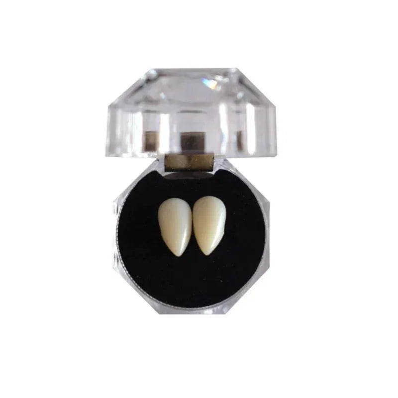 Halloween Vampire Teeth | Solid Resin | 1 Pair Set | One Size Fits All