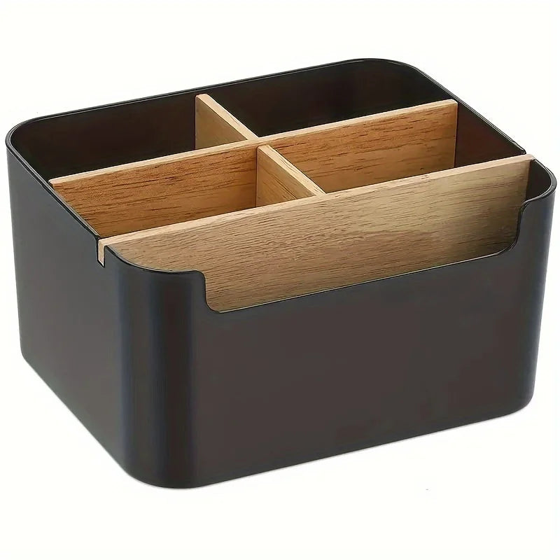 Desk Organizer | Bamboo | 5 Compartments | Home Office Storage