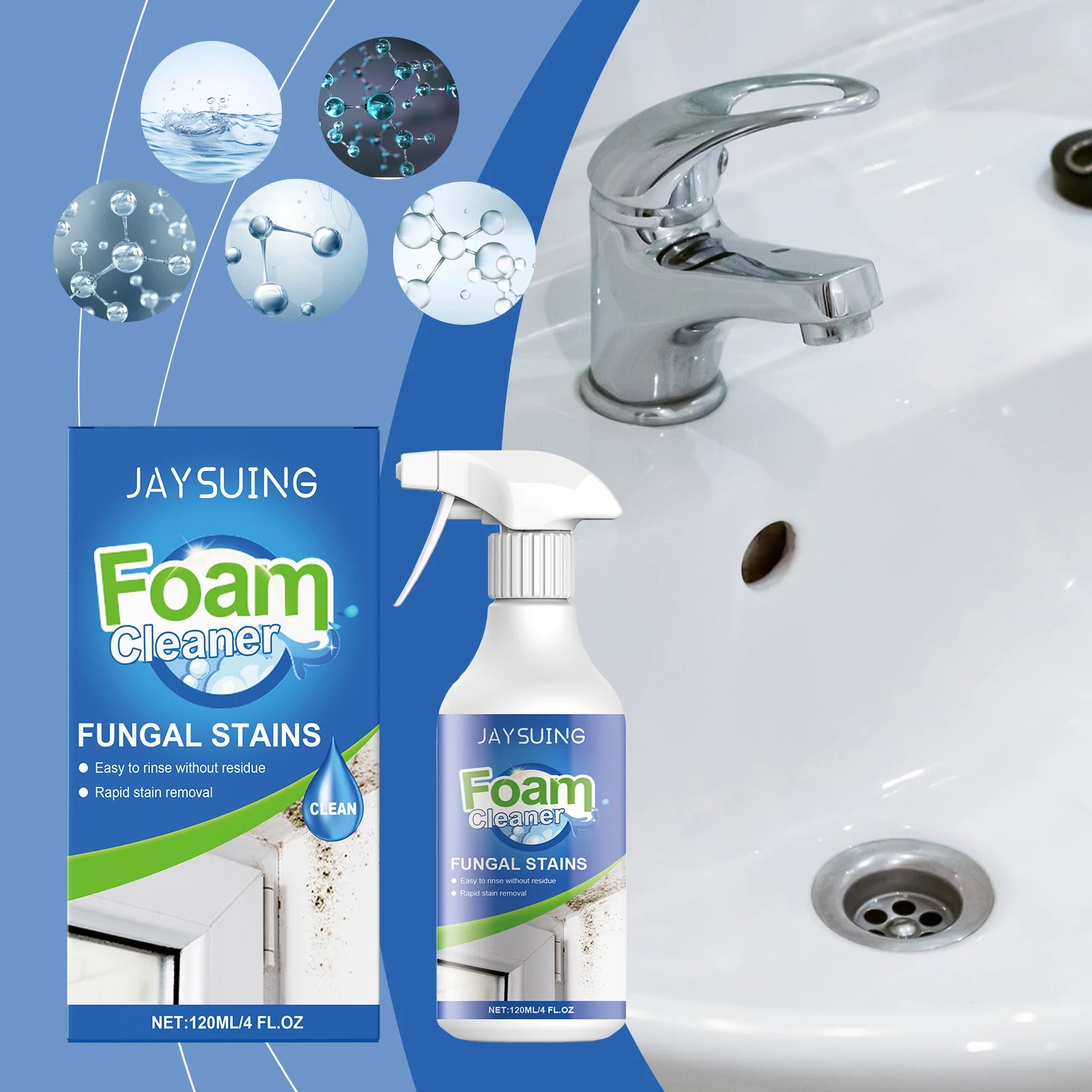 Stain Removing Foam Cleaner Multi Purpose Household Cleaning Moldy Wall Tile Cleaner from PriceLows™