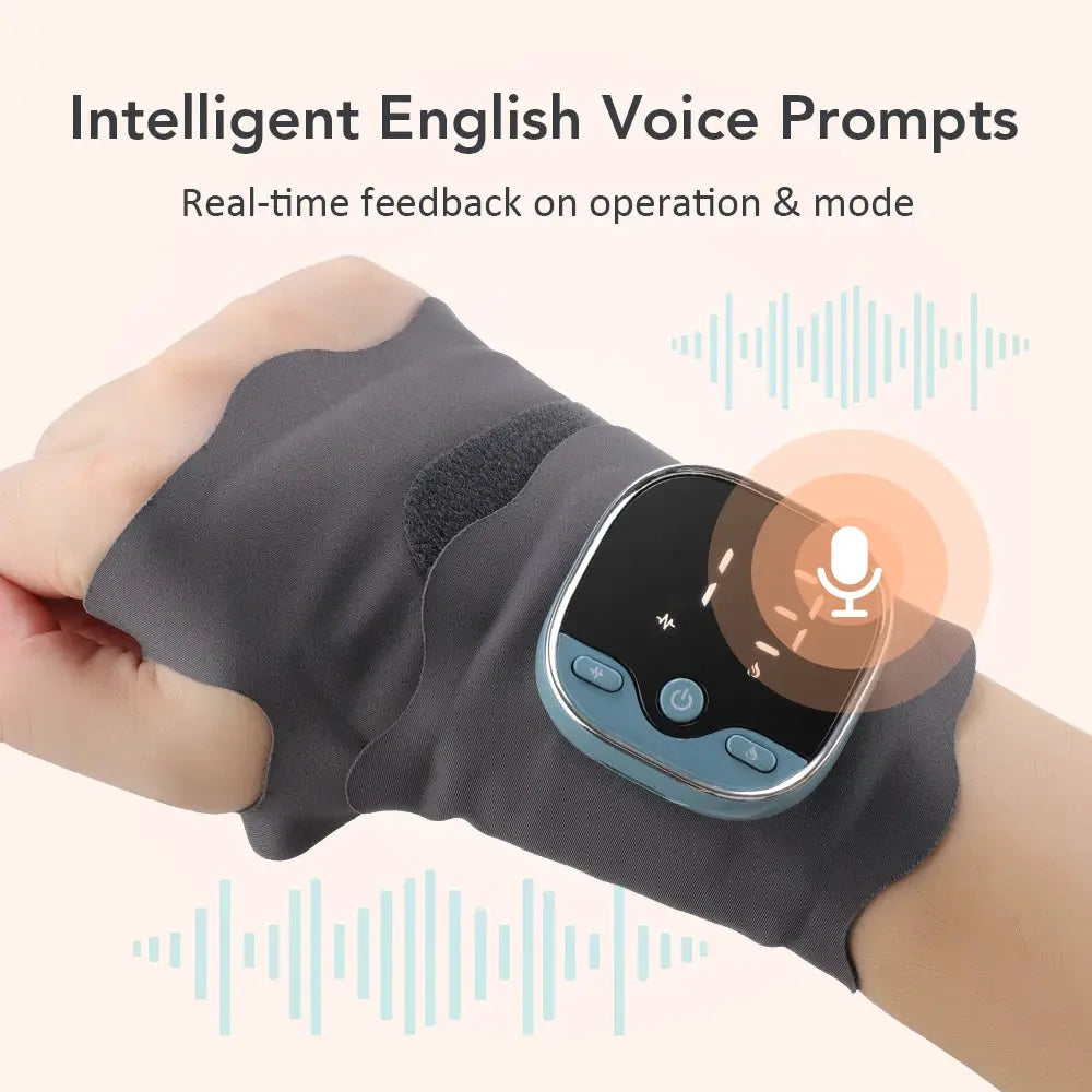 Cordless Wrist Massager | 3 Heat Levels | 5 Modes | Unisex