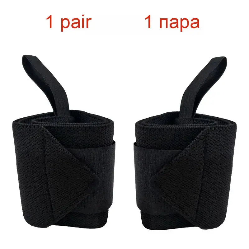 2 Pcs Wrist Wraps | Heavy Duty Support | Polyester Knit | Gym Fitness Crossfit