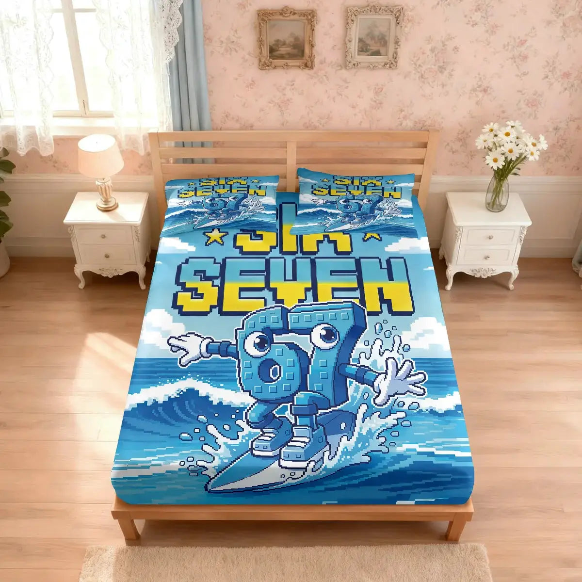 3pcs Funny 67 Element Printed Coreless Bed Sheet Set, Multi Size Soft Bed Cover, Bedroom Bedding Decoration, Machine Washable from PriceLows™