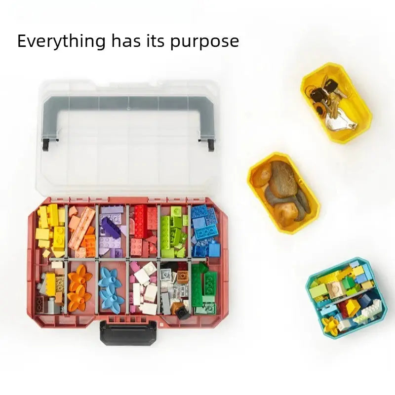 Stackable Multifunctional Tool Box Home Storage Organizer with Removable Compartments from PriceLows™