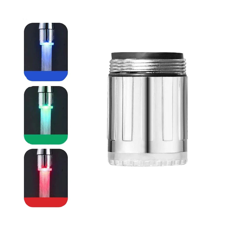 LED Faucet Nozzle | Temperature Sensing LED | Three Color Change Spout