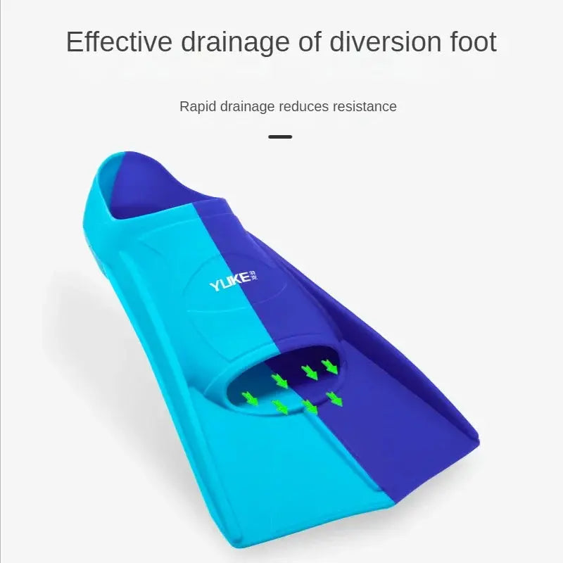 Swim Training Fins Silicone Professional Scuba Diving Fins Short Men women Snorkel Swimming Fins Kids Flippers Equipment Set from PriceLows™
