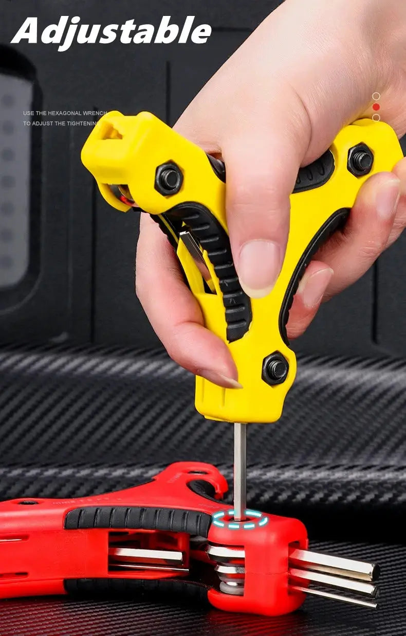 Foldable Triangular Inner Hexagon Wrench Set 9 in 1 Combination Universal Allen Wrench 1.5/2/2.5/3/4/4.5/5/5.5/6mm Wrench Tools from PriceLows™
