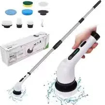 9 In 1 Electric Spin Scrubber | Cordless | Adjustable Extension Handle | One Size