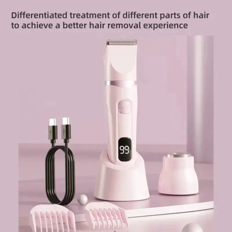 Women's Electric Epilator | Rechargeable Body Trimmer | Underarm And Bikini Shaver
