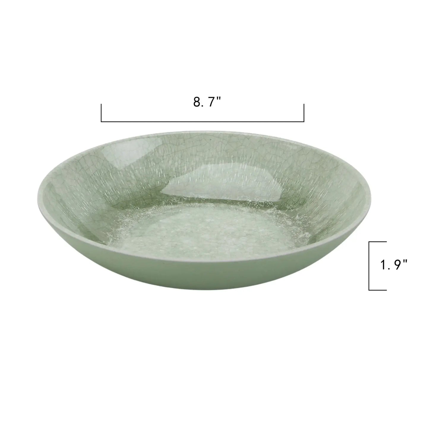 12-Piece Bamboo Melamine Dinnerware Set, Green Reactive Glaze, Eco-Friendly Tableware for Home, Kitchen, Outdoor, Parties from PriceLows™