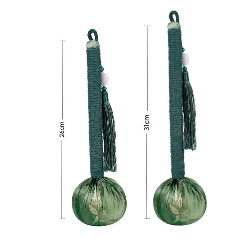 Long Handled Wormwood Massage Hammer | Green Yellow Purple | Full Body Stress Relief Tool