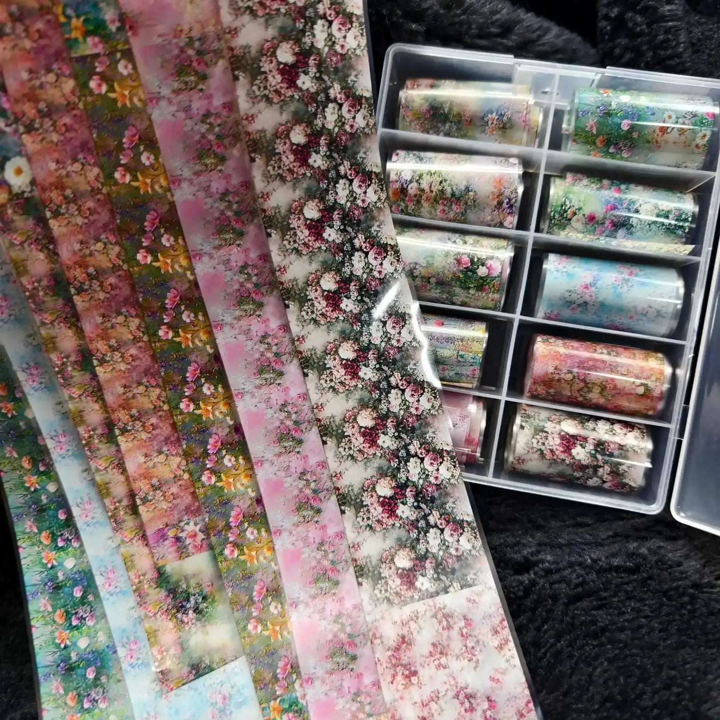 10Rolls Halloween Flower Plaid Angel Marble Bow Nail Foils Transfer Paper Nail Art Stickers Decal Nails Decoration from PriceLows™