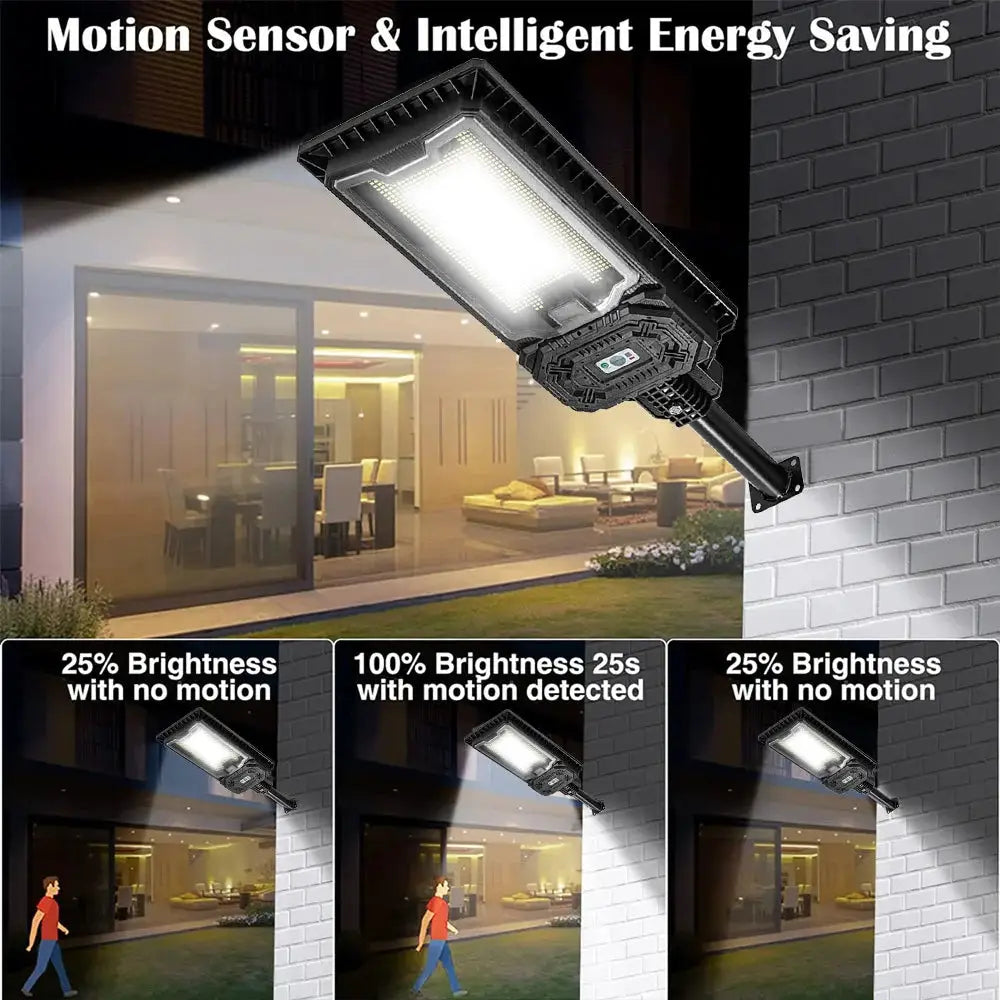 9000mah High Power Solar Light Outdoor 1478 LED Solar Street Light Dusk to Dawn Waterproof For Garage Garden Terrace Wall Lamp from PriceLows™