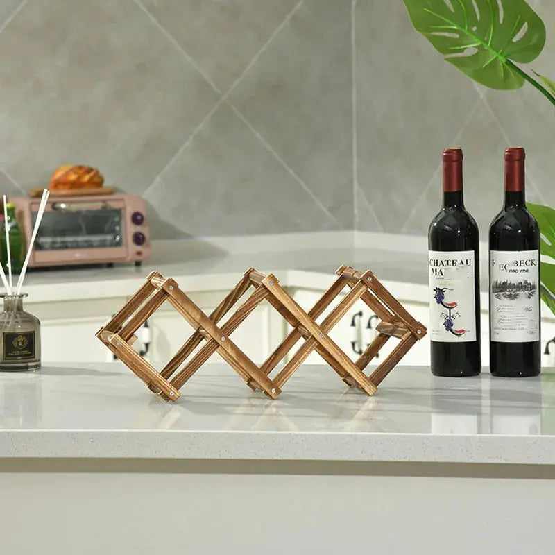 1PC can be stacked free-standing wine rack, very suitable for home bar display, multifunctional 3/5/10 bottle rack from PriceLows™