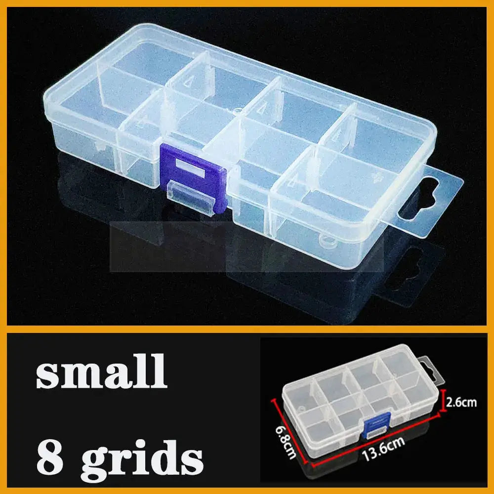 Transparent Plastic box Screw Compartment Box Jewelry Earring Display Case Container Clear Terminal Organizer Tool Storage boxes from PriceLows™