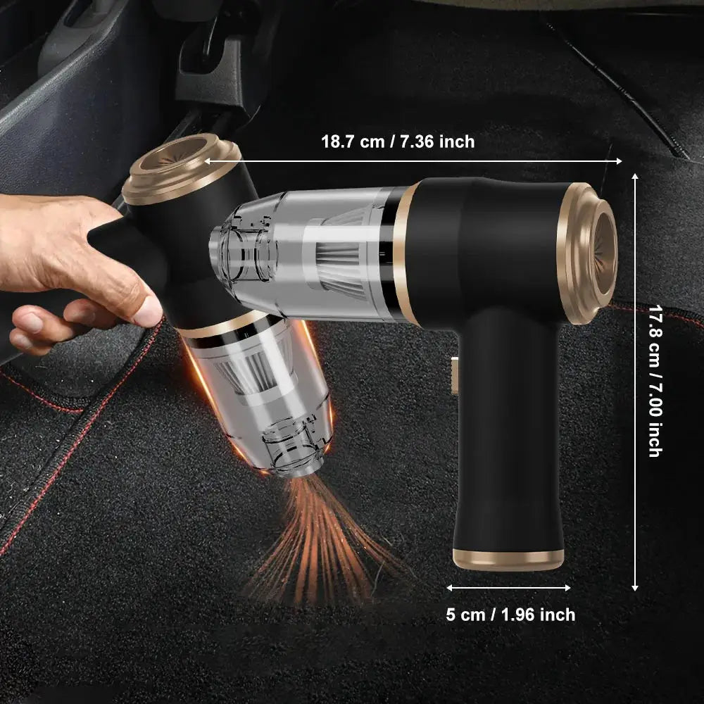 Portable cordless car vacuum cleaner, home appliance, suitable for cars, bedrooms, carpets, pet hair, high-power device from PriceLows™