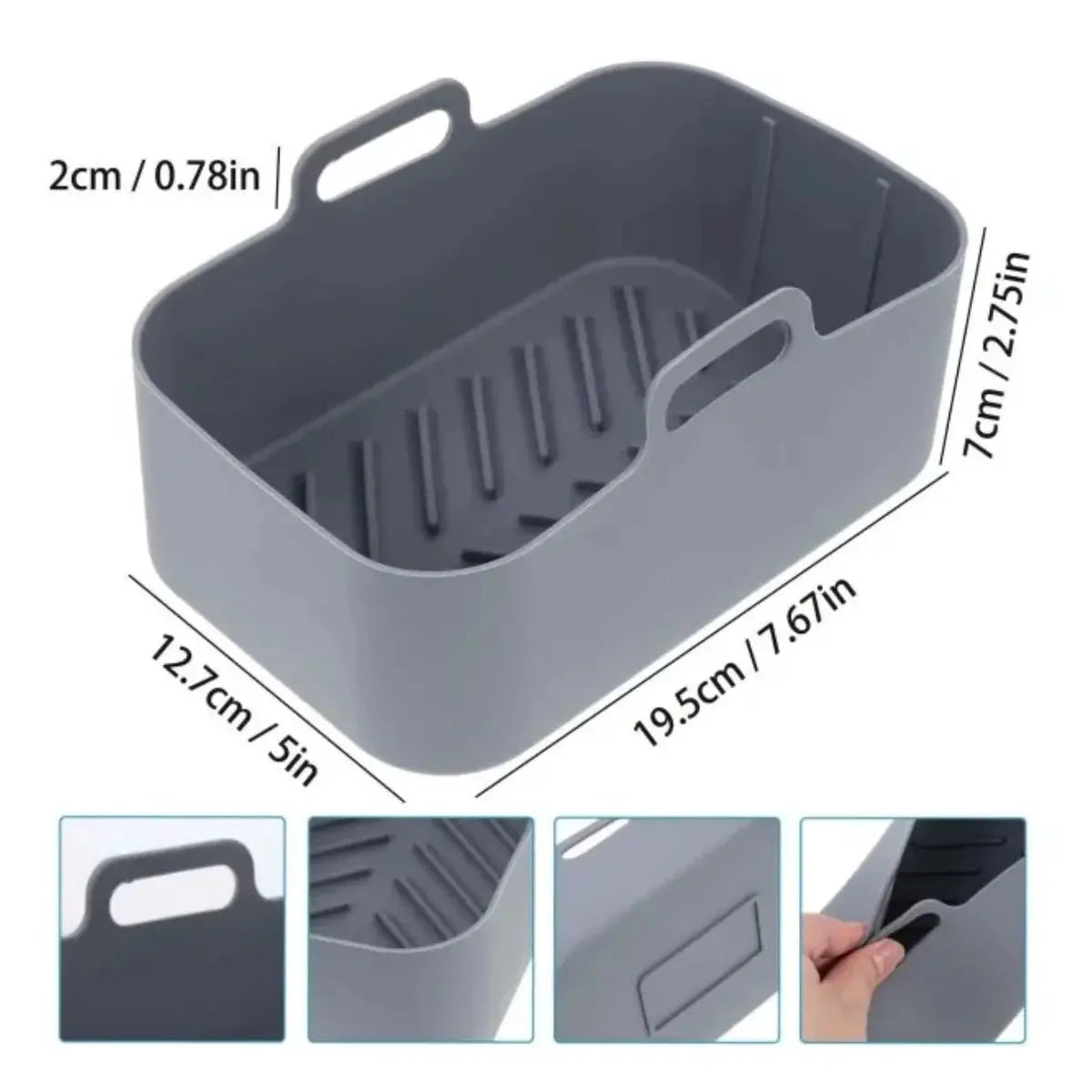 Air Fryer Silicone Tray Liner | Ninja Dual Basket | Reusable | 1 To 2 Pack