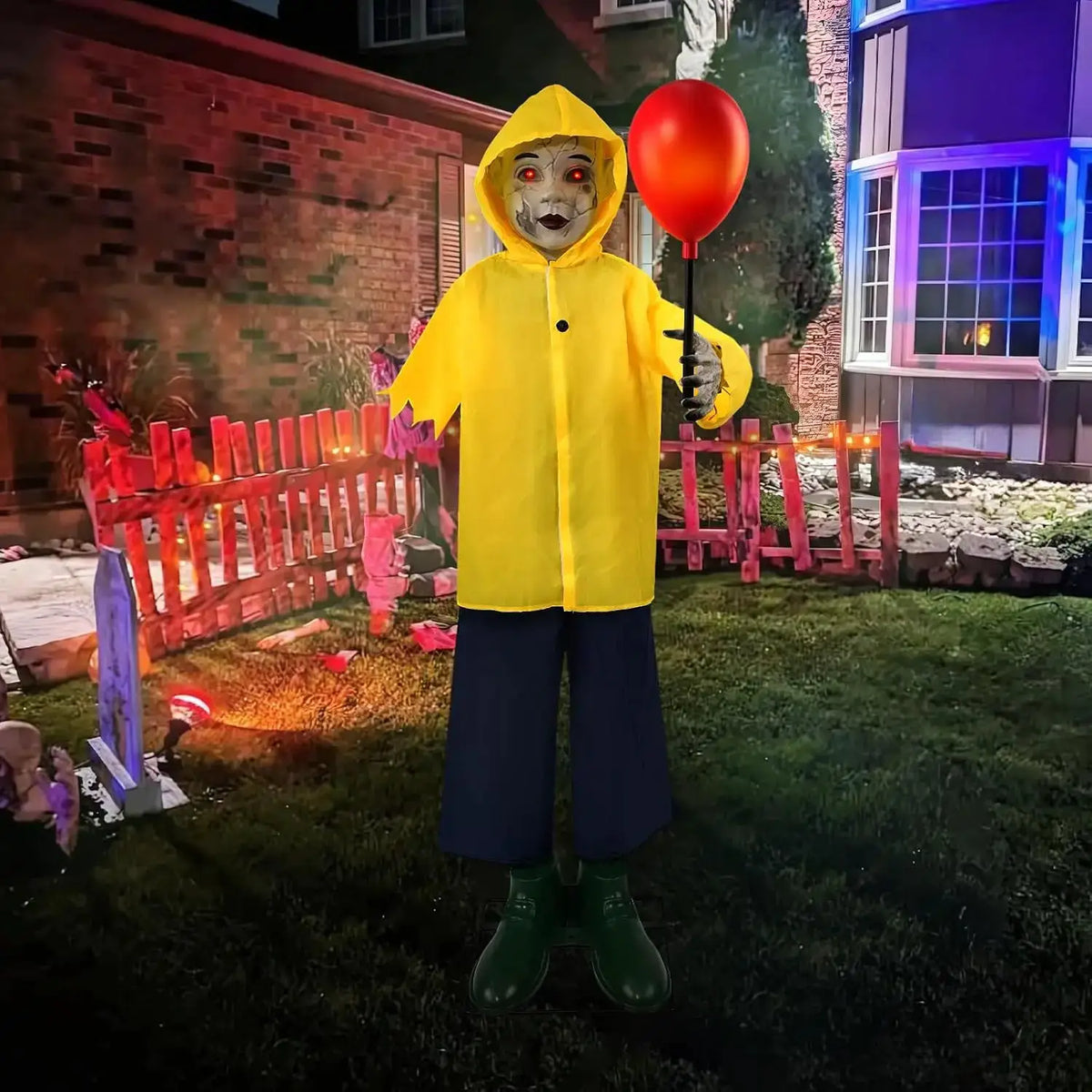 Halloween Animatronic Prop 4 Ft | Touch Active Sound Effects