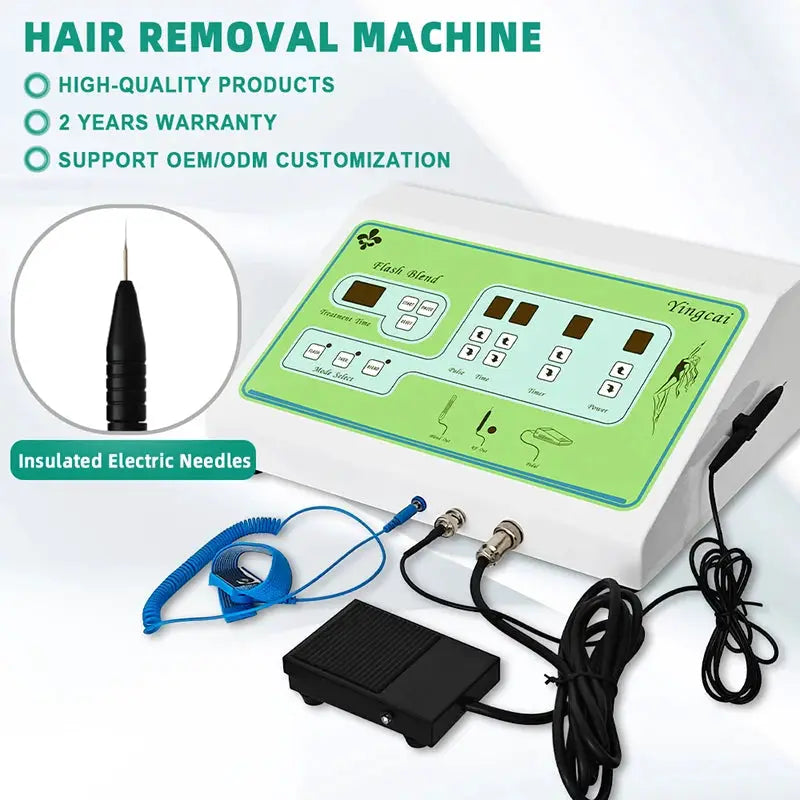 Portable Electrolysis Epilator | Painless Hair Removal | Electric Needle | 5 Lamp Heads