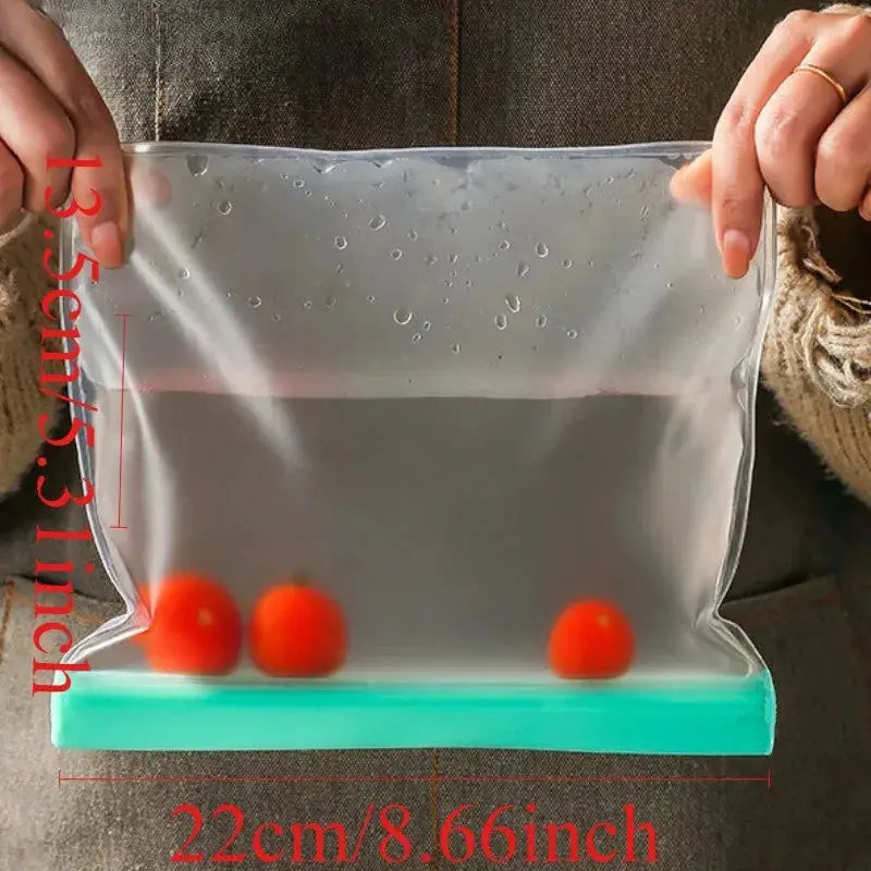 Reusable EVA Food Storage Bags | Thickened Sealable Pouches | Fridge Freezer