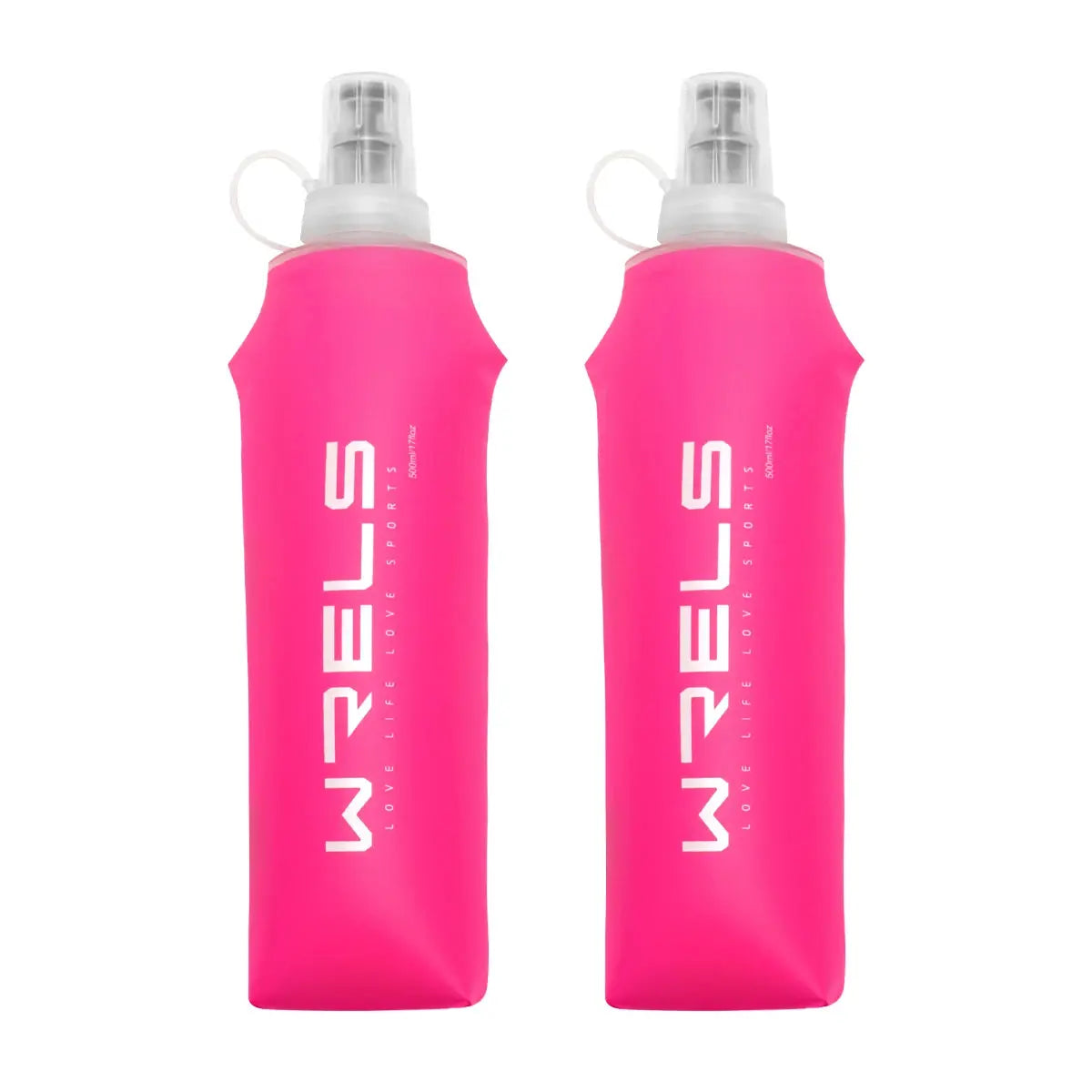 WRELS Collapsible Folding Water Bottle TPU BPA-Free Outdoor Sport Marathon Leak Proof Soft Flask Running Hydration Water Bottle from PriceLows™