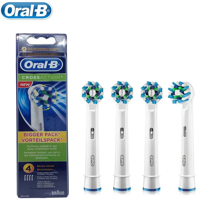 Oral B Original Electric Toothbrush Heads EB50 Cross Action 16 Degree Stains Removal Care Teeth Brush Heads Soft Bristle Nozzle from PriceLows™