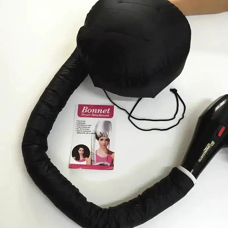 Hair Dryer Bonnet | Adjustable Straps | Deep Conditioning Cap | One Size