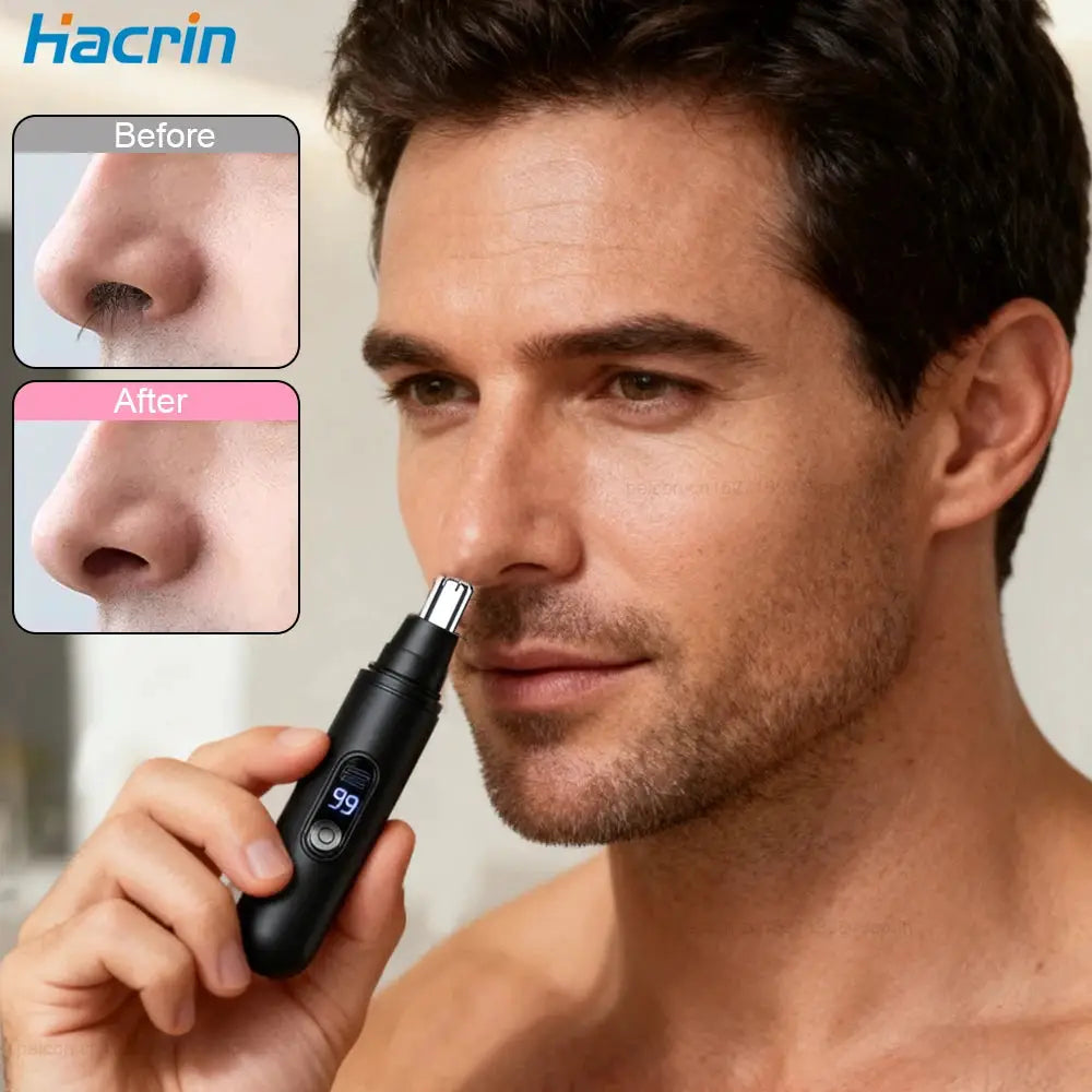 Nose Hair Trimmer Electric Trimmer for Man Rechargeable Nose and Ear Hair Trimmer for Men Painless Portable Trimmer for Nose from PriceLows™