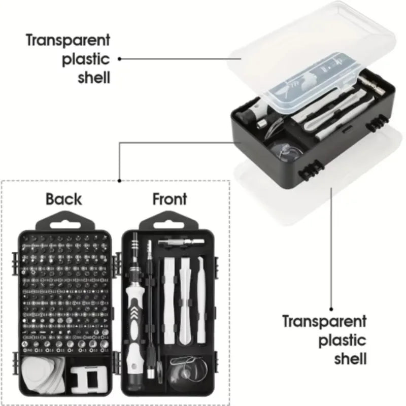 115-in Tool Set Precision Screwdriver Set Mini Repair Tool Kit with Torx Triwing Bits, Repair for Computer, Macbook, Laptop from PriceLows™