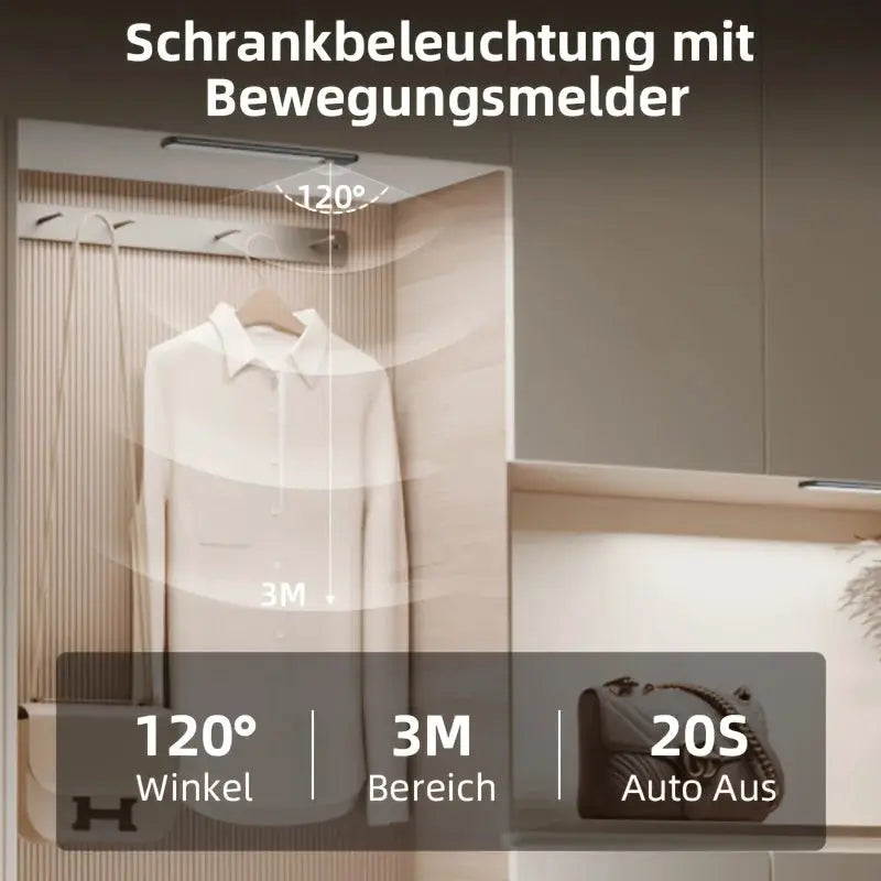 1 Pcs Cabinet Light, Battery-Powered Super Bright Wireless Motion Sensor Light Indoor,Magnetic Dimming Closet Light, from PriceLows™