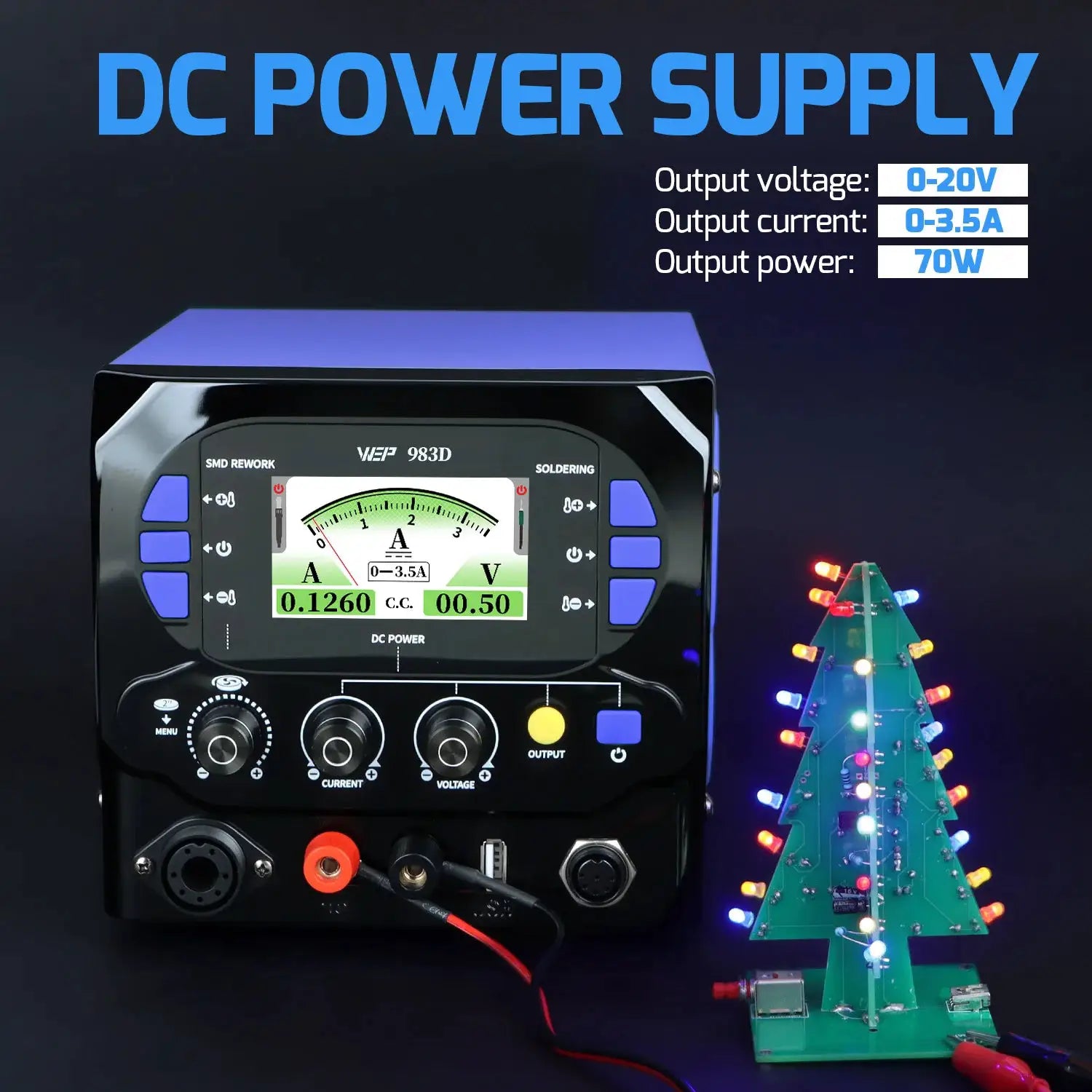 1300W 3IN1 Precision Soldering Station Compatible With C245 C210 Iron Pump Hot Air Handle For Micro Welding DC Power Supply WEP from PriceLows™