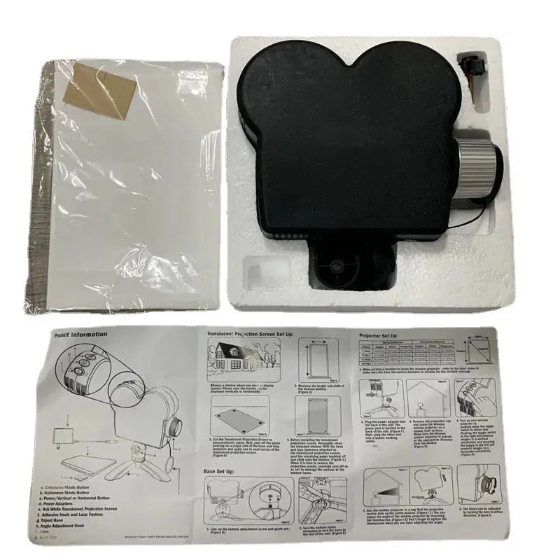 Outdoor Festival Projector | Battery Powered | Seasonal Modes | Window Mount