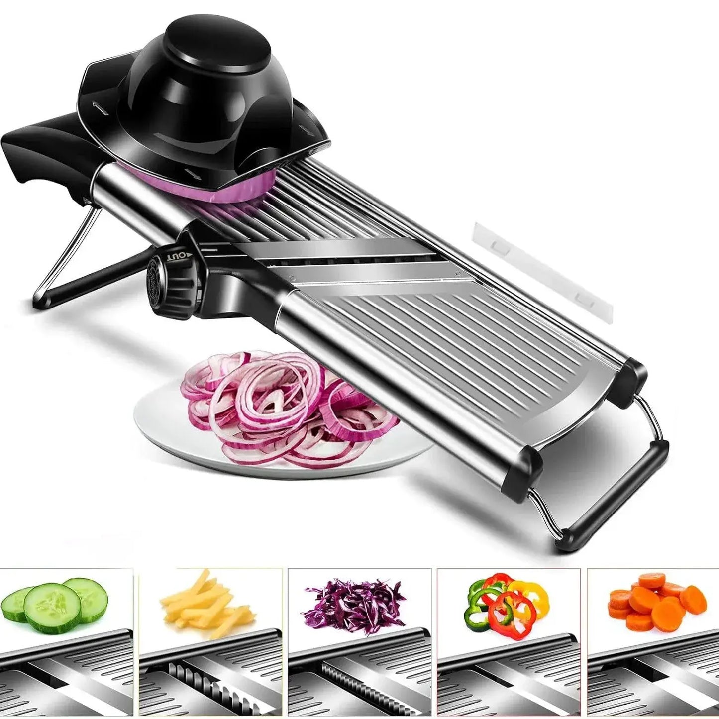 Vegetable Slicer | Stainless Steel | Multi Function | Compact Design