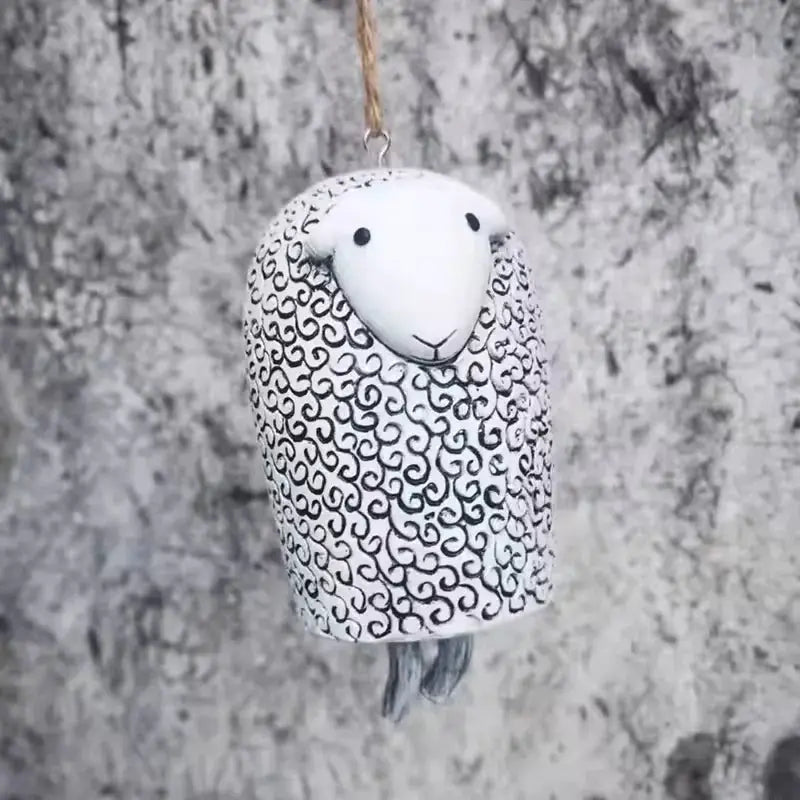 Cute Animal Wind Chime Resin Craftsmanship Pet Pendant for Rural Garden Decor Festival Nordic RusticOutdoor Decor Wind Bell Gift from PriceLows™