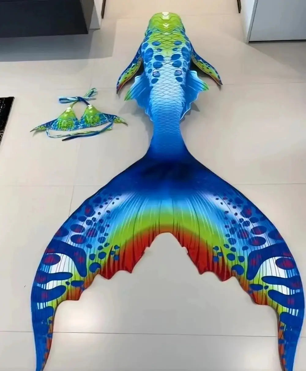 Mermaid Tail Swimsuit Custom High-quality Tail with Adjustable Bra for Professional Aquarium Diving and Photography from PriceLows™
